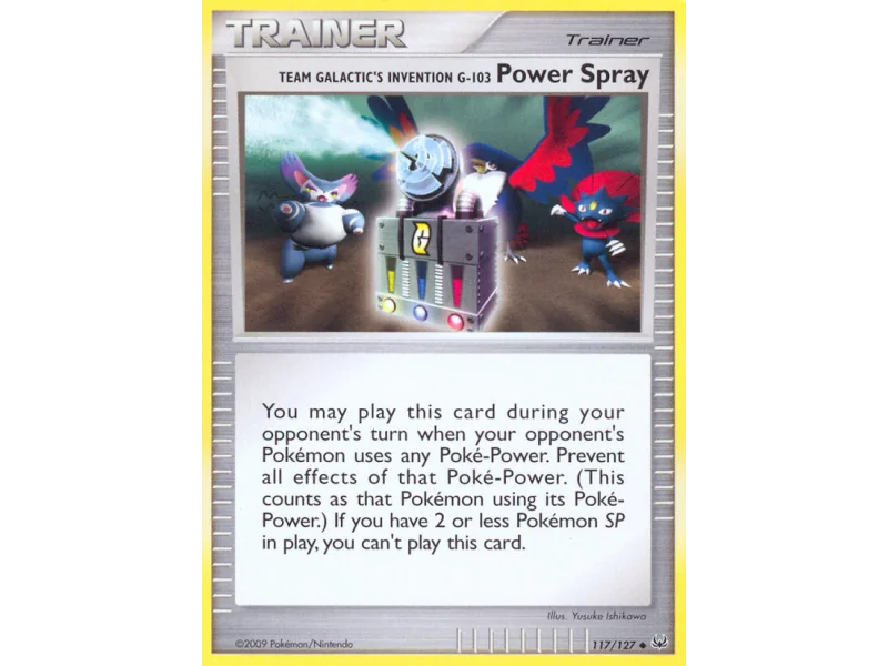 Team Galactic's Invention G-103 Power Spray (Reverse Holo)
