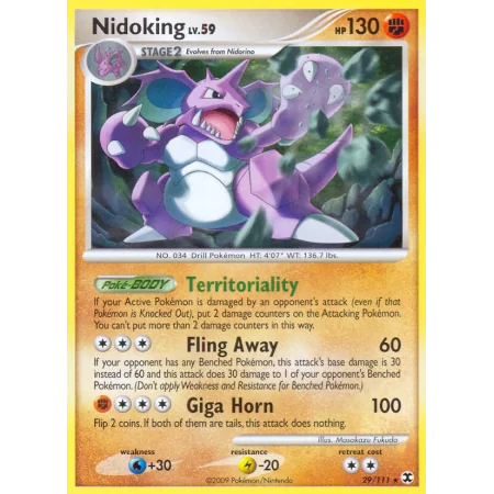 Nidoking (Reverse Holo)