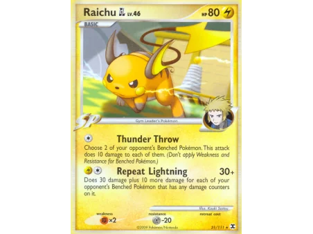 Raichu GL (Reverse Holo)