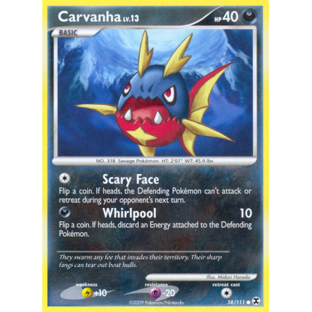 Carvanha (Reverse Holo)