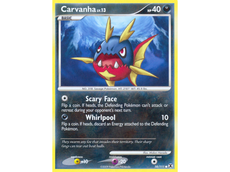 Carvanha (Reverse Holo)