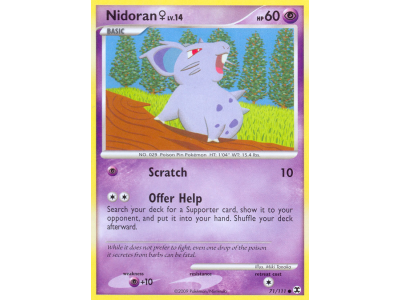 Nidoran ♀ (Reverse Holo)