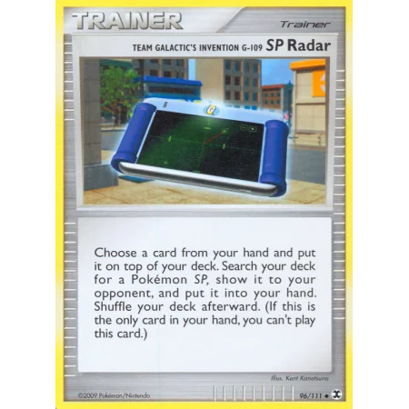 Team Galactic's Invention G-109 SP Radar (Reverse Holo)