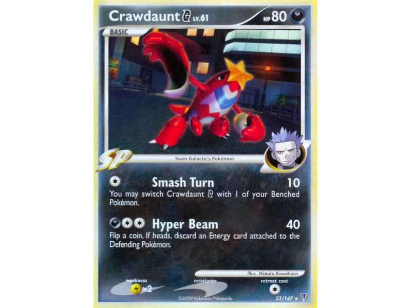 Crawdaunt G (Reverse Holo)