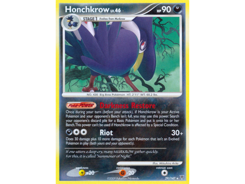Honchkrow (Reverse Holo)