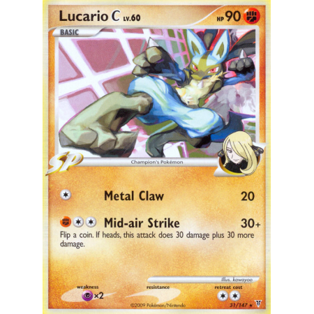 Lucario C (Reverse Holo)