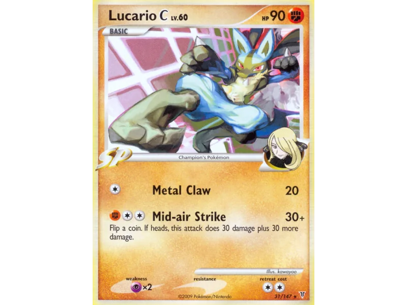 Lucario C (Reverse Holo)