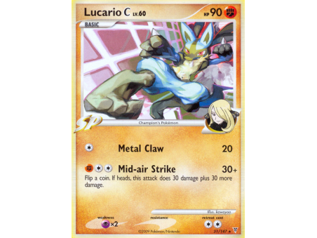 Lucario C (Reverse Holo)