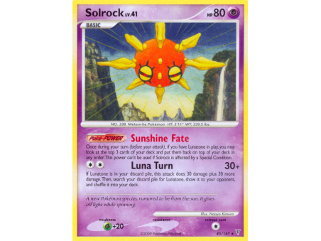 Solrock (Reverse Holo)