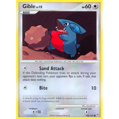 Gible (Reverse Holo)