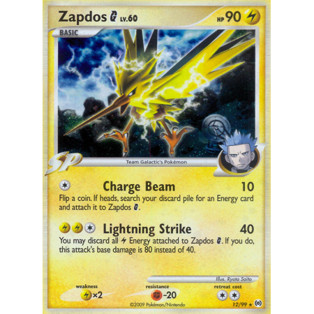 Zapdos G (Reverse Holo)