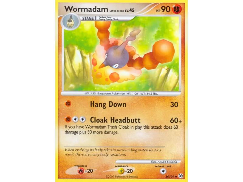 Wormadam Sandy Cloak (Reverse Holo)