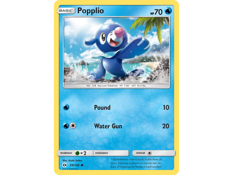 Popplio (Reverse Holo)
