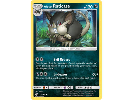 Alolan Raticate (Reverse Holo)