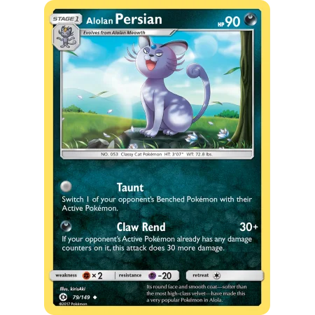 Alolan Persian (Reverse Holo)