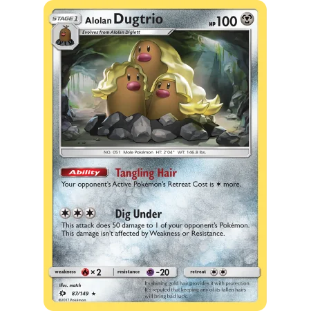 Alolan Dugtrio (Reverse Holo)