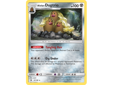 Alolan Dugtrio (Reverse Holo)