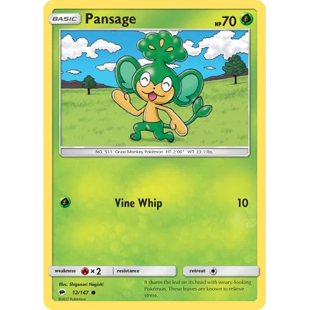 Pansage (Reverse Holo)