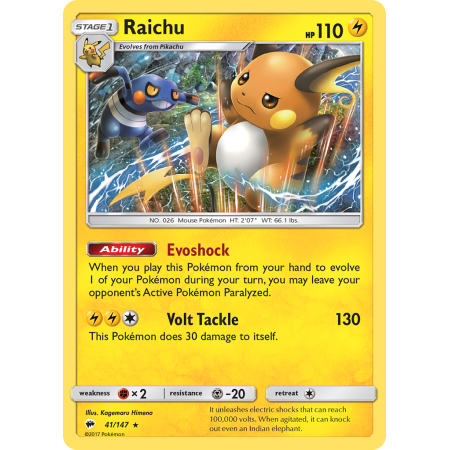 Raichu (Reverse Holo)