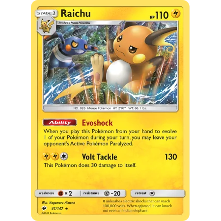 Raichu (Reverse Holo)