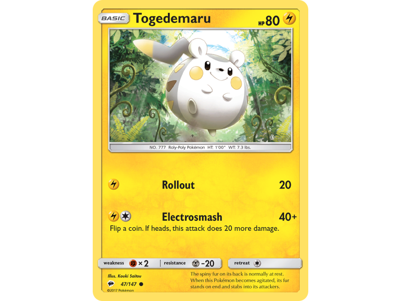 Togedemaru (Reverse Holo)