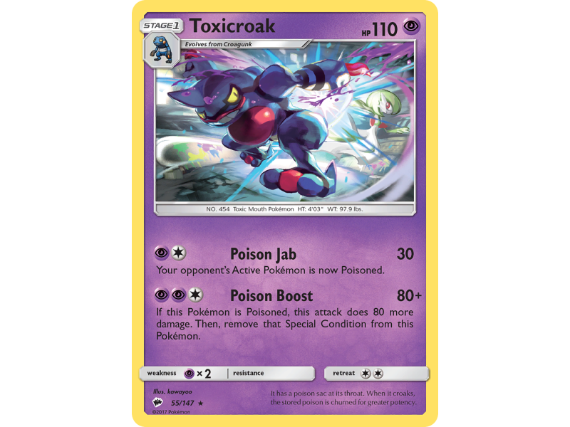 Toxicroak (Reverse Holo)