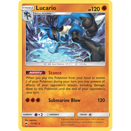 Lucario (Reverse Holo)