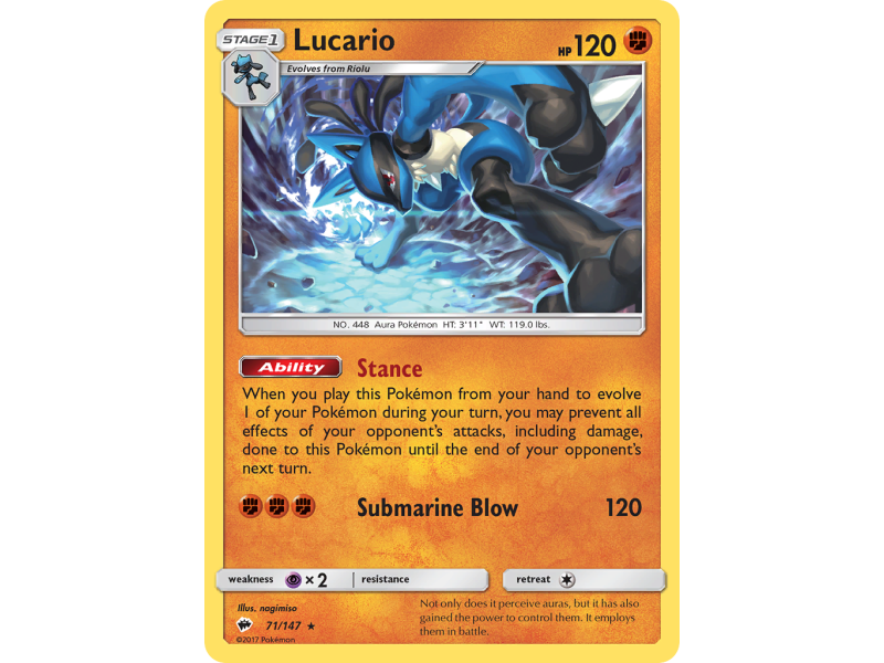 Lucario (Reverse Holo)