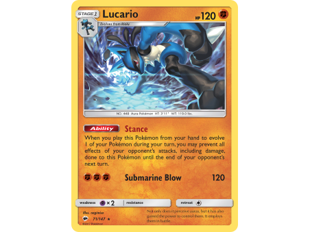Lucario (Reverse Holo)