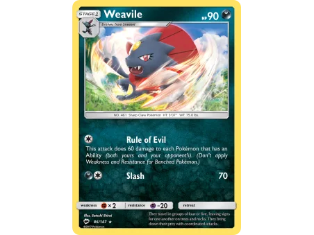 Weavile (Reverse Holo)