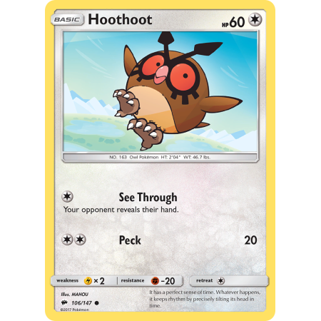 Hoothoot (Reverse Holo)