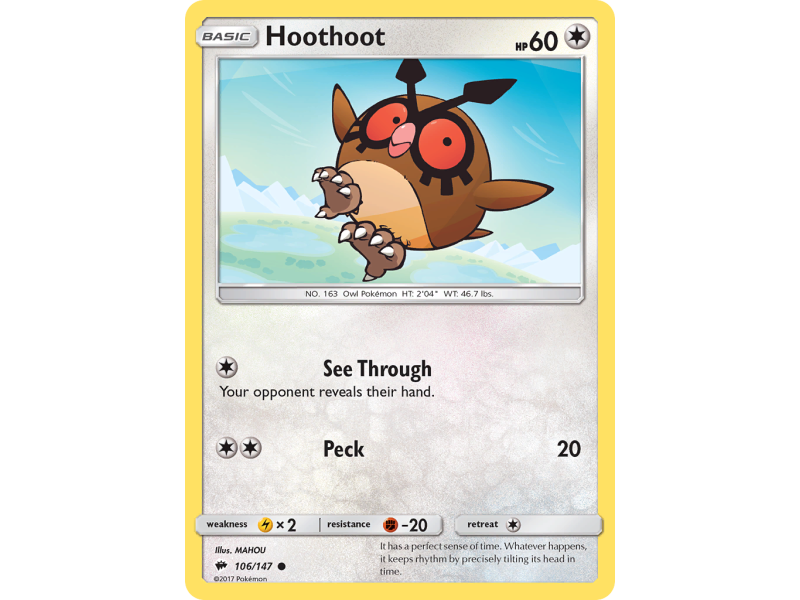 Hoothoot (Reverse Holo)