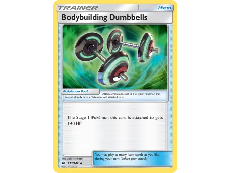 Bodybuilding Dumbbells (Reverse Holo)