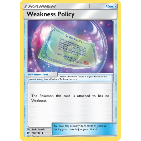 Weakness Policy (Reverse Holo)