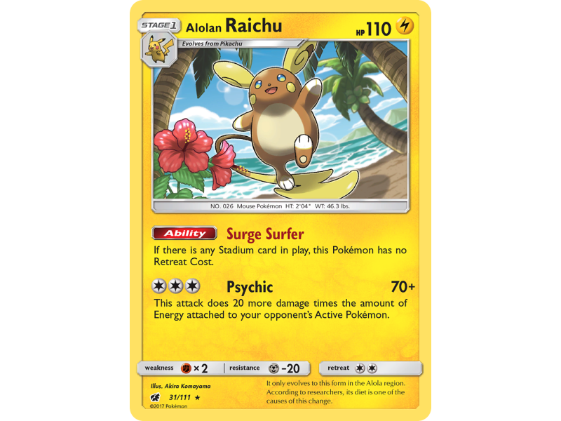 Alolan Raichu (Reverse Holo)