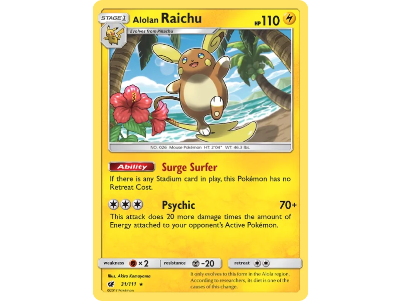 Alolan Raichu (Reverse Holo)