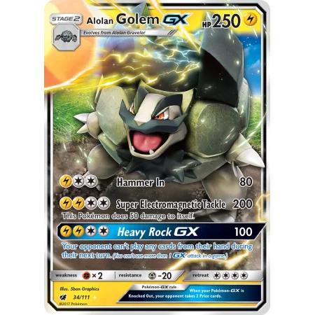 Alolan Golem-GX (Holo)