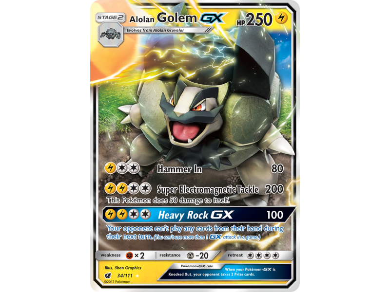 Alolan Golem-GX (Holo)