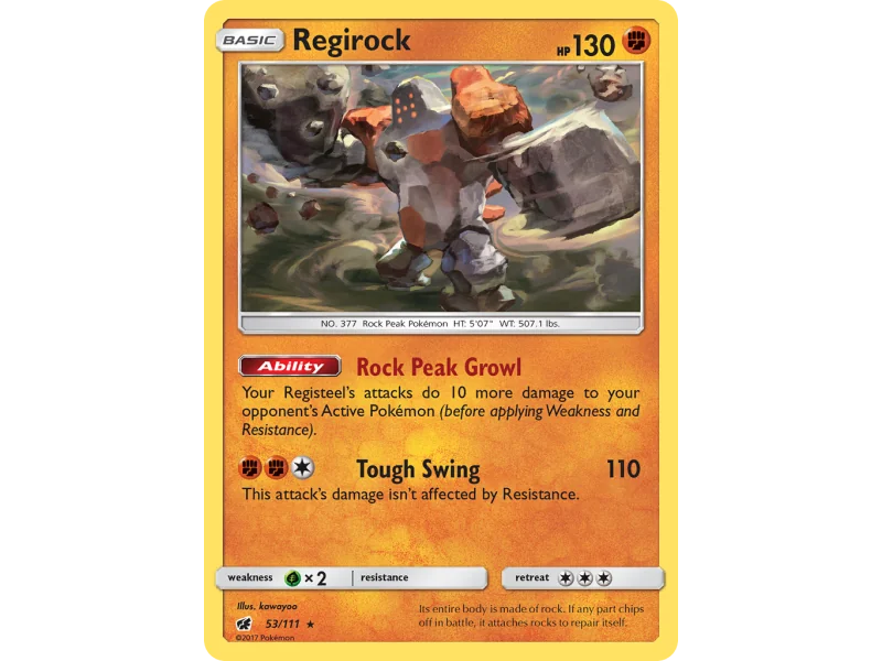 Regirock (Reverse Holo)
