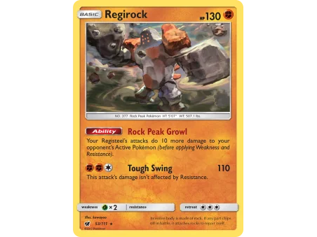 Regirock (Reverse Holo)