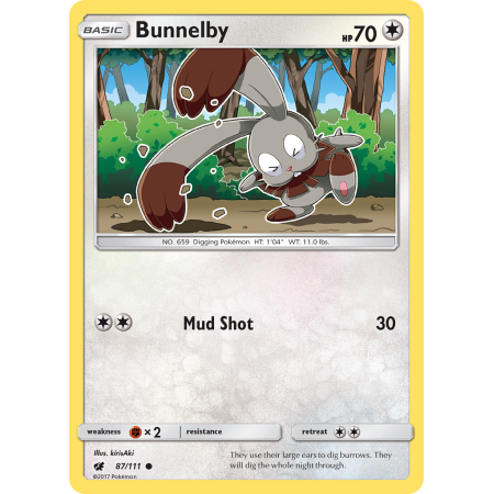 Bunnelby (Reverse Holo)