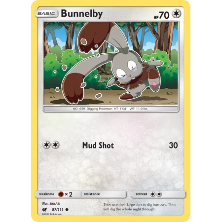 Bunnelby (Reverse Holo)