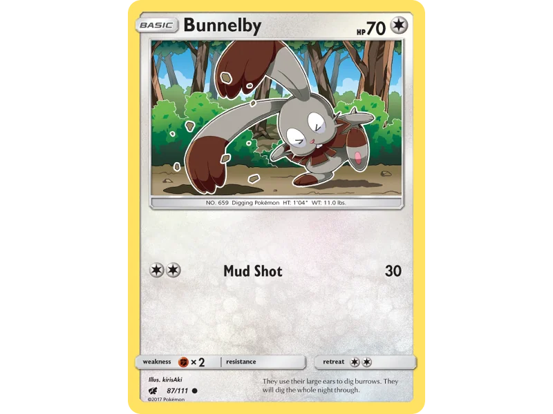 Bunnelby (Reverse Holo)