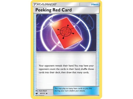 Peeking Red Card