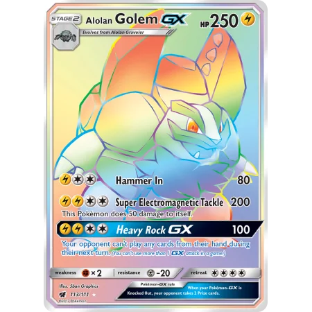 Alolan Golem-GX