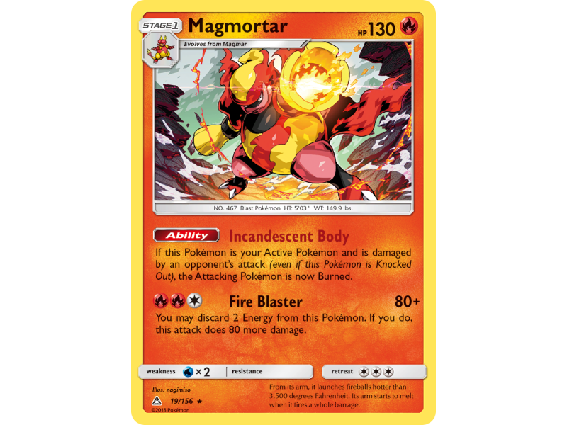 Magmortar (Reverse Holo)