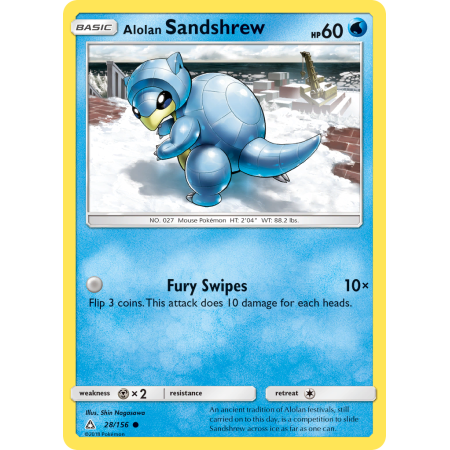Alolan Sandshrew (Reverse Holo)