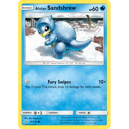 Alolan Sandshrew (Reverse Holo)