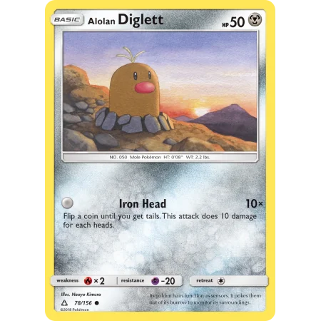 Alolan Diglett (Reverse Holo)