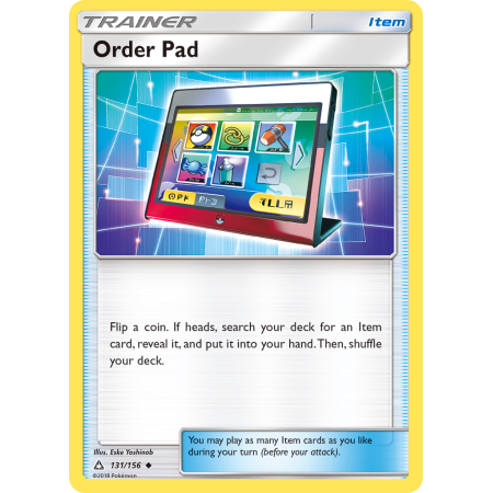 Order Pad (Reverse Holo)